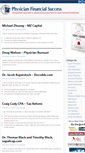 Mobile Screenshot of physicianfinancialsuccess.com
